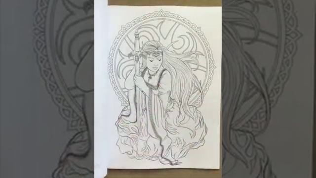 Gothic - Dark Fantasy Coloring Book (Fantasy Art Coloring by Selina) (Volume 6) flip through смотреть онлайн