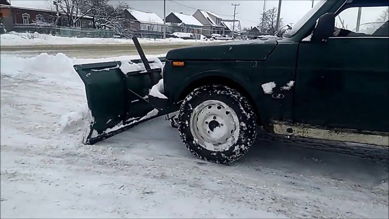 Подъёмник отвала на "Ниву" . смотреть онлайн