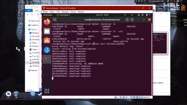 Instalasi Docker dan Create Container pada Ubuntu 18.04 | Pradhana R.D 193307021 смотреть онлайн