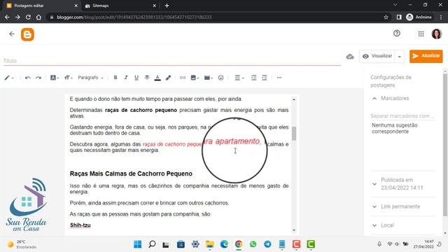 SEO para BLOGGER-Como Escrever ARTIGOS COM SEO NO BLOGGER#VÍDEO 5 смотреть онлайн