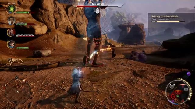 Dragon Age Inquisition - Jaws of Hakkon - Ice Gaint Mini-boss смотреть онлайн