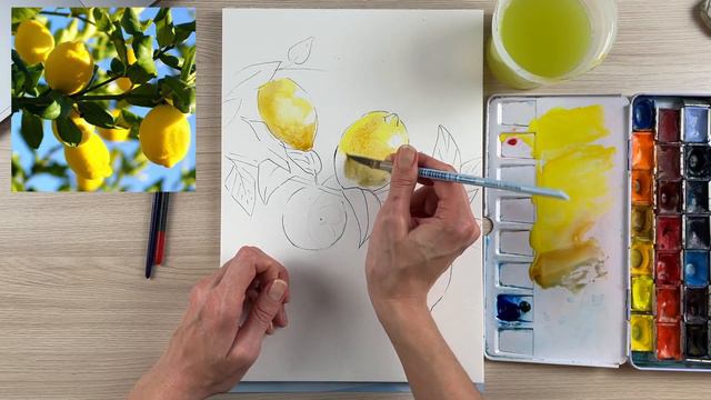 Как нарисовать скетч лимонов на ветке смотреть онлайн