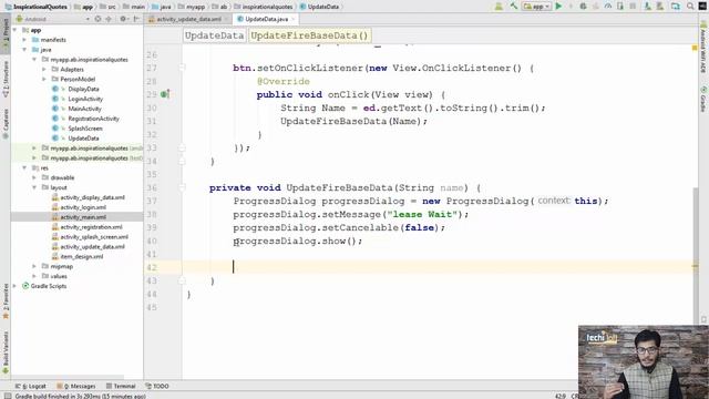 Lecture 20 - Update Data in Firebase Database | Android Development | AbuBakar | TechiLoft | Urdu смотреть онлайн