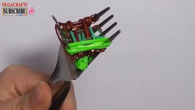 ? How to make loom bands animals easy turtle with forks charms for kids tutorial DIY смотреть онлайн