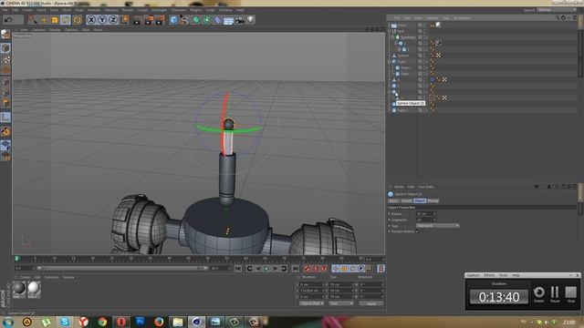 Cinema 4D: Механический Робот, Xpresso: Урок №8 [HD] смотреть онлайн