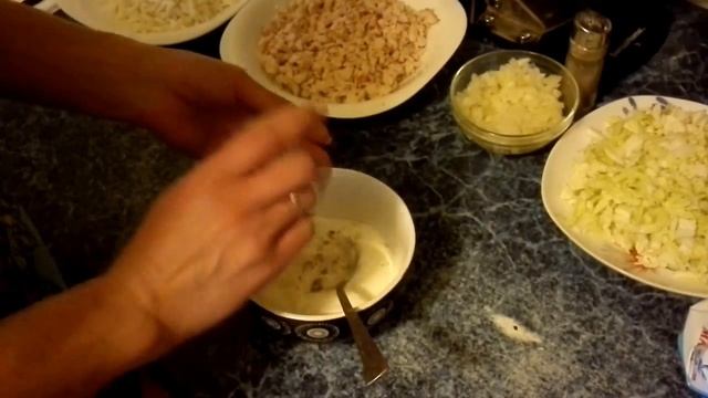 Вкусный рецепт салата Нежность из пекинской капусты с курицей. смотреть онлайн