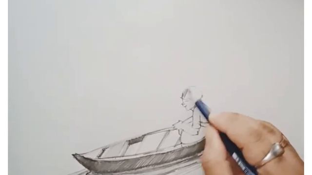 How to draw boat drawing! Quick pencil sketch! 2020 смотреть онлайн
