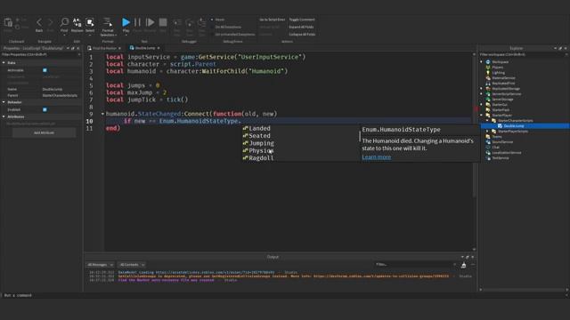How to Make a Double Jump System in Roblox Studio смотреть онлайн