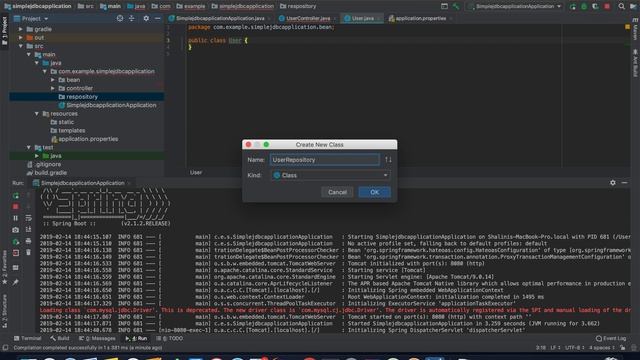 Spring boot REST api + MySql + jdbc template - part 1 смотреть онлайн