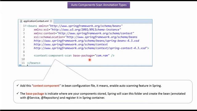 Exploring Annotation Types in Spring Auto Component Scan | Spring Tutorial | Spring Framework смотреть онлайн