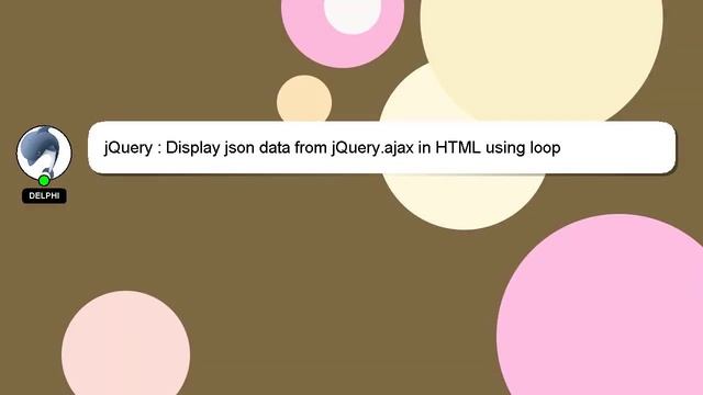 jQuery : Display json data from jQuery.ajax in HTML using loop смотреть онлайн