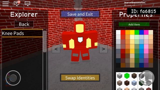 How to make iron Man in roblox superhero life 2 смотреть онлайн