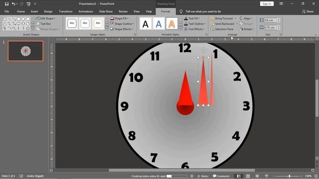Create a real Clock using microsoft PowerPoint | powerpoint animation tutorial смотреть онлайн