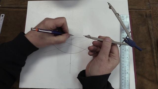 Find CENTER and RADIUS of an ARC on a circle - Prep for Wilton vise repair смотреть онлайн