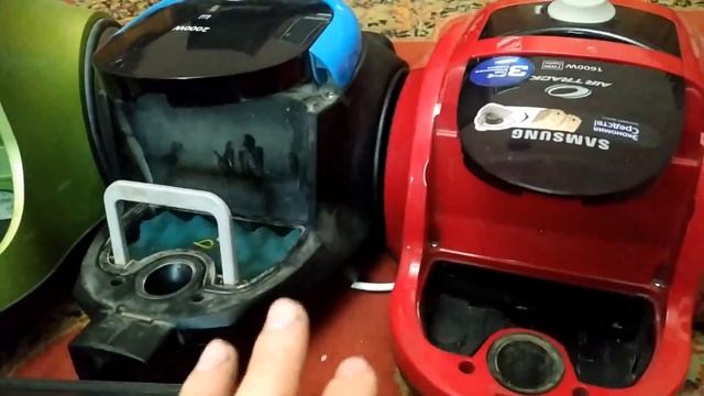 Сравнительный обзор трех пылесосов Samsung с кружками. смотреть онлайн