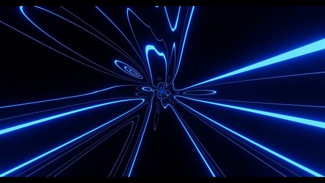 Hypnotic Blue Tunnel Abstract Background Video Loop - Simple Lines Pattern - 4k Screensaver