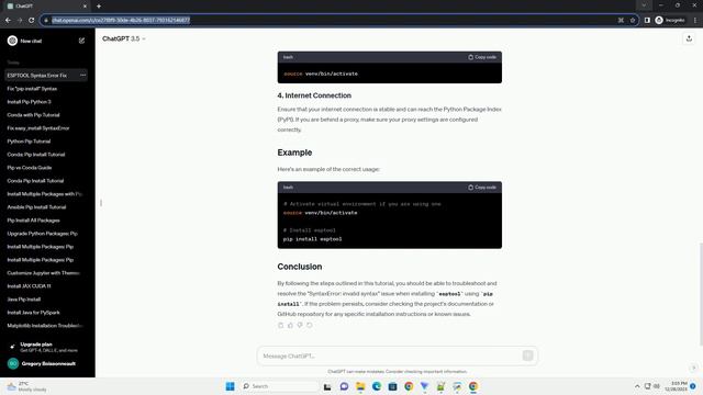 pip install esptool syntaxerror invalid syntax смотреть онлайн