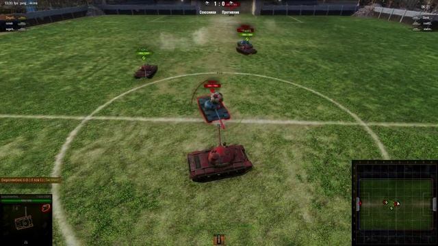 World of Tanks Футбол, Самый бытрый матч. Танкобол. смотреть онлайн
