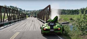 Машины против полицейских шипов