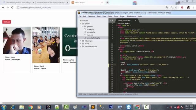 Menampilkan Photo Dengan Menggunakan Mysqli,Php Dan Bootsrap смотреть онлайн