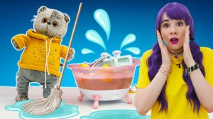 Кот Дымок устроил ПОТОП? Игры для детей и Мягкие игрушки. Видео для детей