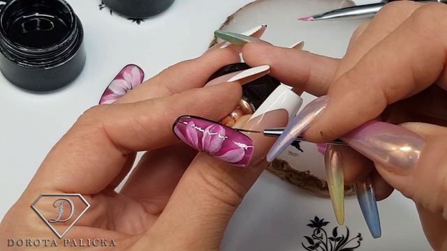 Easy Floral nail art, floristic nails. Easy gel polish nail art, flower nails, nail art trends смотреть онлайн