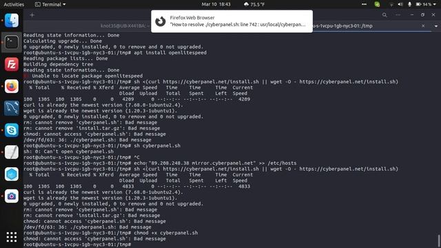 Instalasi & Konfigurasi CyberPanel di CentOS 7 Linux смотреть онлайн