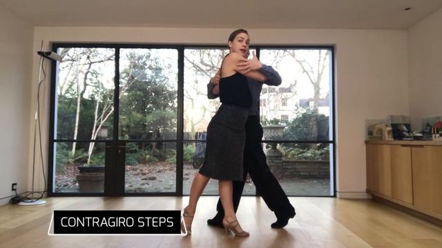 Tango Lesson: Tango Giro with Sacada (Contragiro) смотреть онлайн