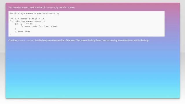 detect last foreach loop iteration смотреть онлайн
