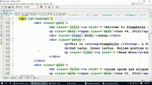 PHP Template Integration ¦ PHP Theme Integration Tutorial Hindi смотреть онлайн