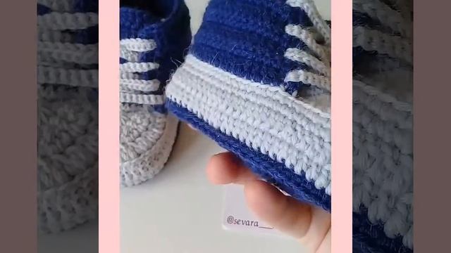 Связала пинетки в форме кеды смотреть онлайн