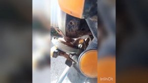 Как я менял правый поворотник на мопеде альфа.