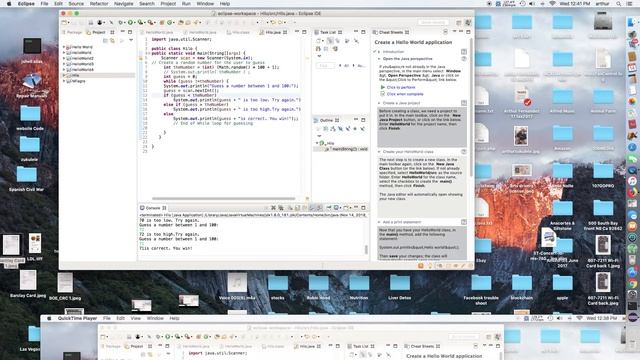 Java Number Guessing Game with input from keyboard смотреть онлайн
