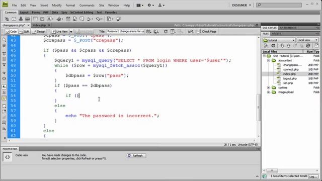 PHP Tutorials : Login & Register : Change Password (Part 2) смотреть онлайн
