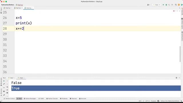 Operators in python | Python Zero To Hero Course | Python IN 25 Days | DAY 2 смотреть онлайн