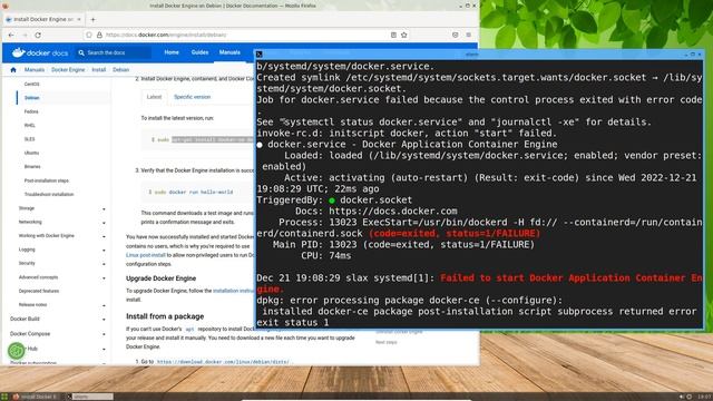 Docker en Slax Linux смотреть онлайн