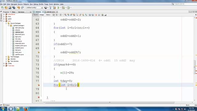 How To Create Calendar Using JFrame Form In NetBeans In Tamil Part-5 смотреть онлайн
