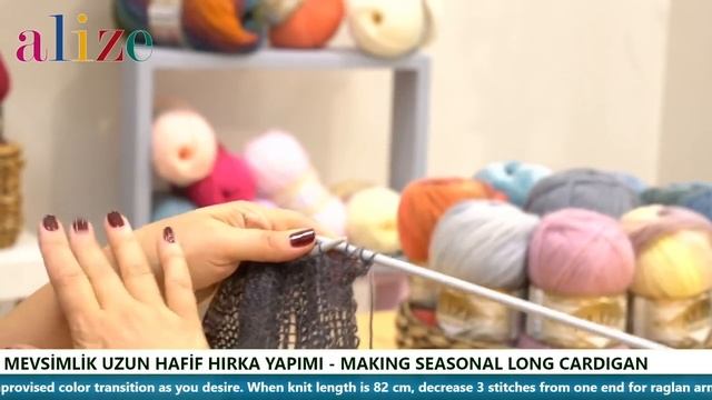 ? Angora Gold Batik Ile Mevsimlik Hafif Hırka - Seasonal Light Cardigan