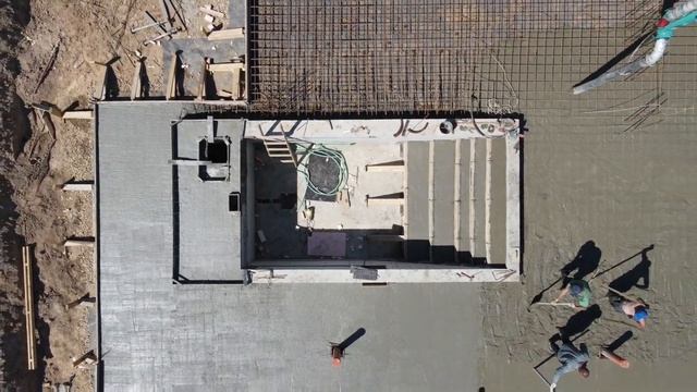 Строительство фундамента, площадью 350 м2 смотреть онлайн