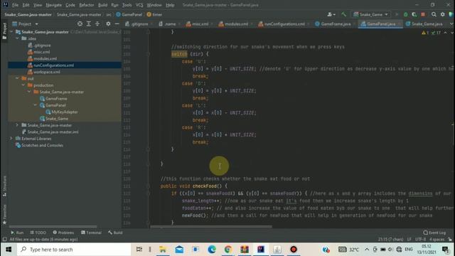 Cara membuat Snake Game menggunakan Intellij IDEA Java смотреть онлайн