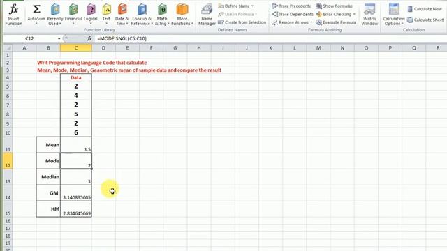 Python 7# Mean Mode Median HM and GM смотреть онлайн