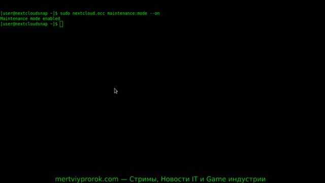 Как сделать бэкап базы данных Nextcloud snap смотреть онлайн