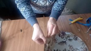 круглая сидушка на стул с поролоном, шьём сами