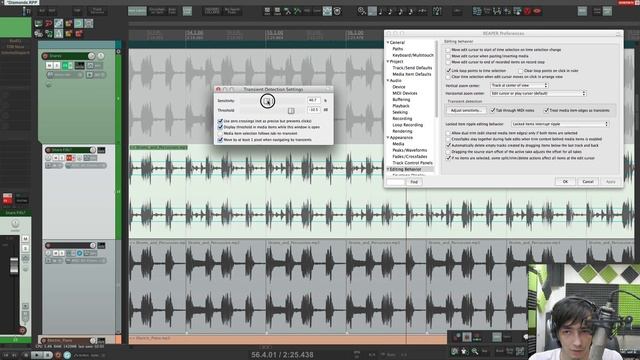Настройка Reaper ч.4 - Курсор, Ripple, Tab to Transient и пр. смотреть онлайн
