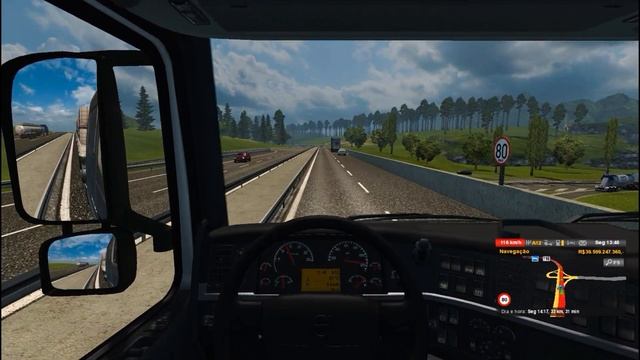 PARTE 2 - VOLVO NH 12 - SAINDO DO POSTO COM DESTINO A TAUBATÉ - ets2 1.31mods смотреть онлайн