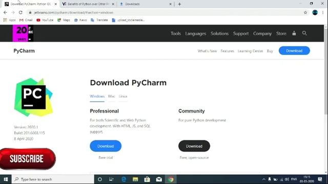 Introduction, benefits of python and Installing pycharm смотреть онлайн