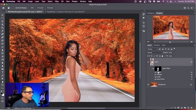 New Neural Filters in Photoshop 2022 - Harmonization and Landscape Mixer смотреть онлайн