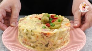 «Копченый» ОЛИВЬЕ! Любимый салат в новом исполнении