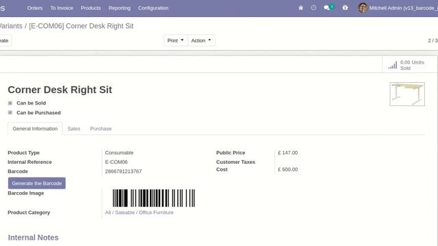 Product Barcode Generator Odoo смотреть онлайн