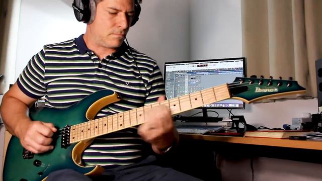 Improvised Melodic Rock Solo On My Ibanez RG652AHMFX Loaded With Bareknuckle Pickups Silo Set